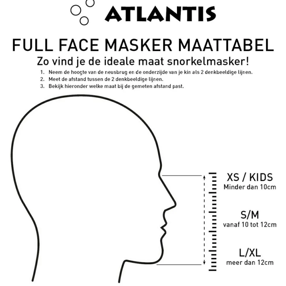 Atlantis Shark snorkelmasker junior pink