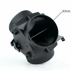 Autoterm Luchtverdeler met regelklep 90 mm
