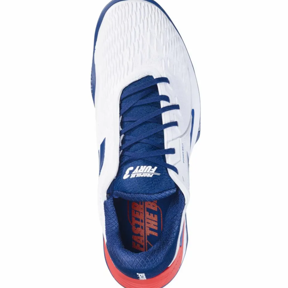 Babolat Propulse Fury 3 clay tennisschoenen heren white estate blue