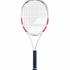 Babolat Pure Strike 100 Gen4 tennisracket wit rood ZWART