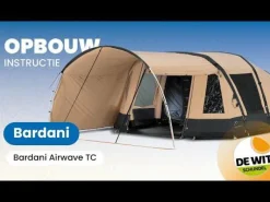 Bardani AirWave 350 Deluxe TC opblaasbare tent beige anthracite