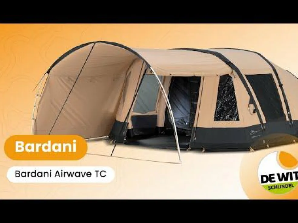 Bardani AirWave 350 Deluxe TC opblaasbare tent beige anthracite