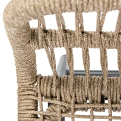 Bardani Boston loungestoel inclusief hocker sahara dust