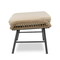 Bardani Boston loungestoel inclusief hocker sahara dust