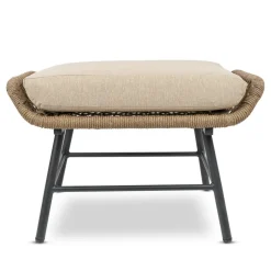 Bardani Boston loungestoel inclusief hocker sahara dust
