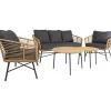 Bardani Madero loungeset bamboo 5-delig
