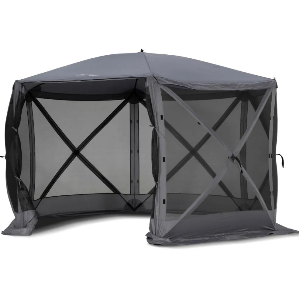 Bardani Quick Lodge 6 partytent 360 x 312 cm grey