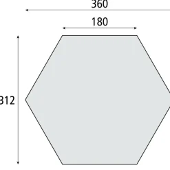 Bardani Quick Lodge 6 partytent 360 x 312 cm grey