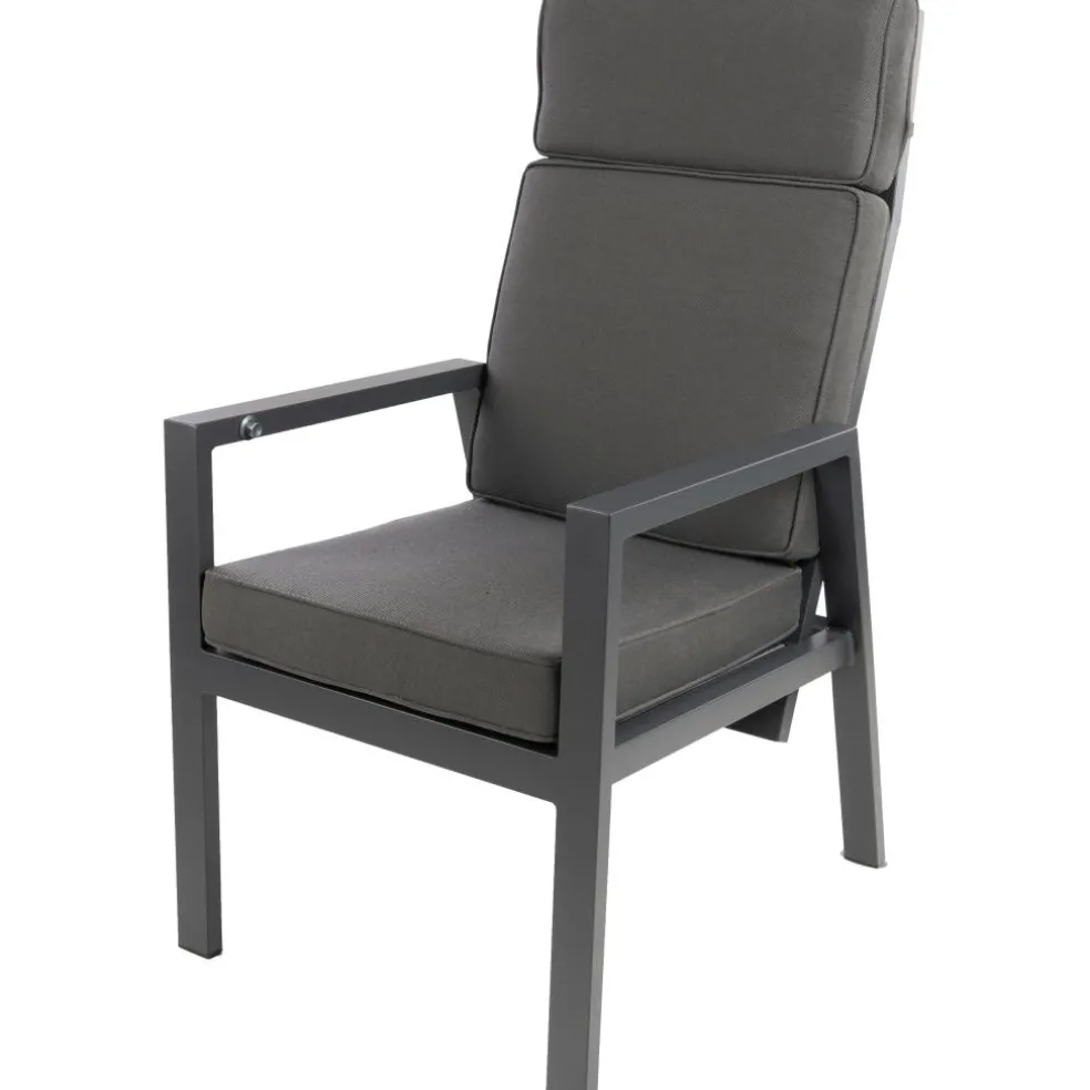 Bardani Quinta verstelbare tuinstoel antraciet