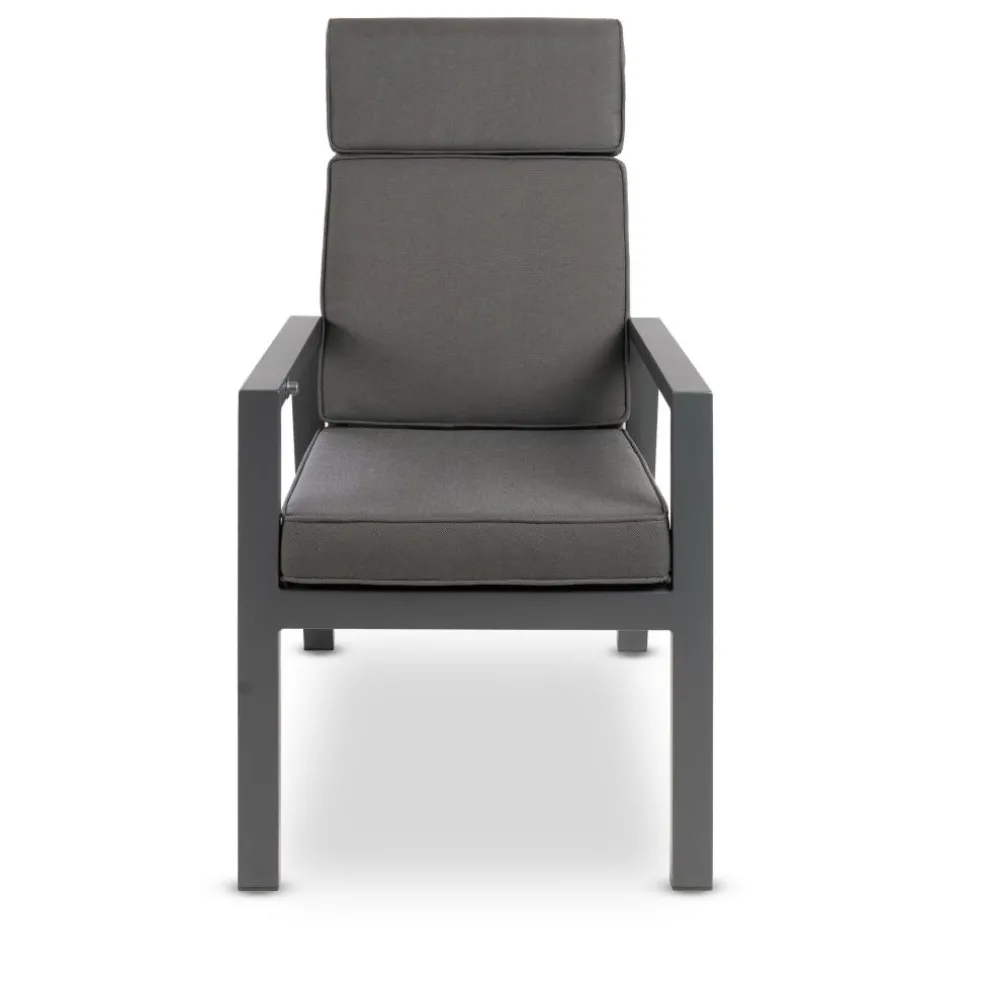 Bardani Quinta verstelbare tuinstoel antraciet