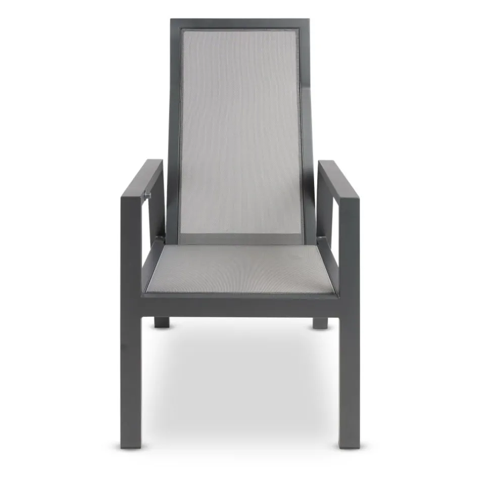 Bardani Quinta verstelbare tuinstoel antraciet