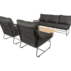Bardani Riva 4-delig loungeset black