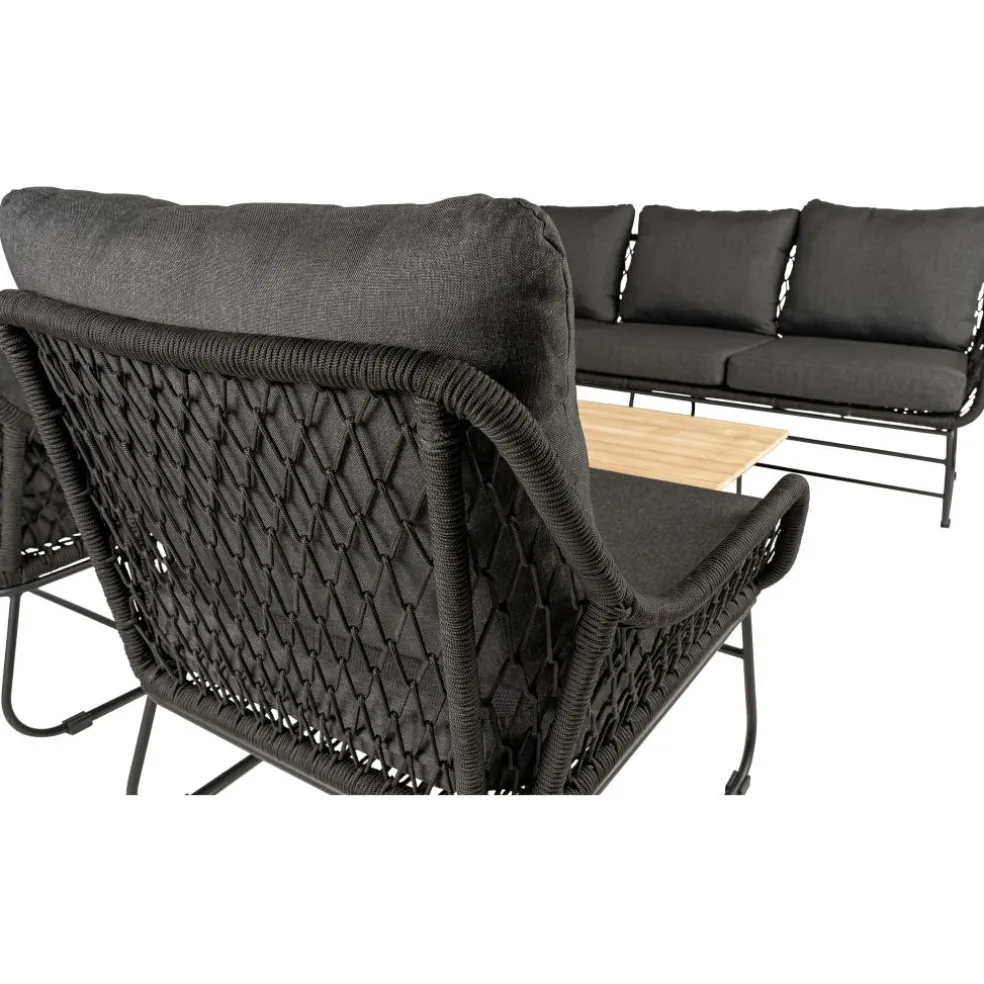 Bardani Riva 4-delig loungeset black