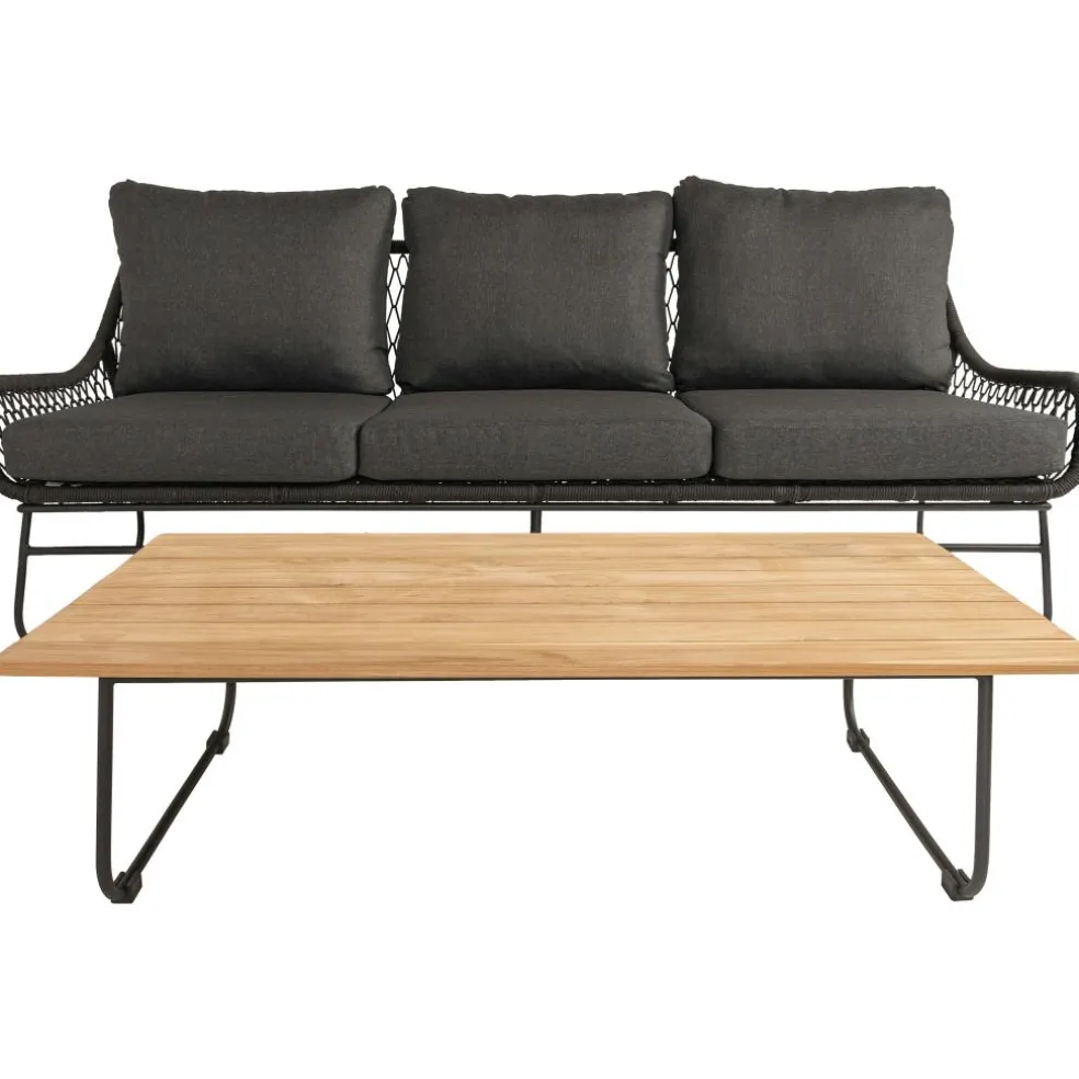 Bardani Riva 4-delig loungeset black