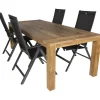Bardani Roma 240 Aruba 4 tuinset verstelbaar teak antraciet