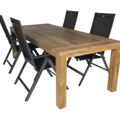 Bardani Roma 240 Aruba 4 tuinset verstelbaar teak antraciet