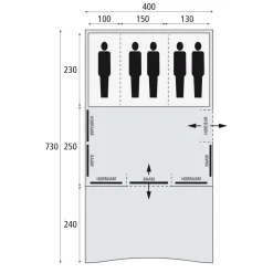 Bardani Spitfire 400 XL Deluxe RSTC tunneltent beige