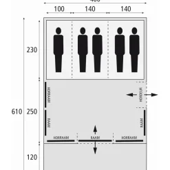 Bardani Spitfire 400 XL RSTC tunneltent beige