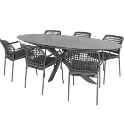 Bardani Varesse 240 x 108 cm Barista 6 tuinset antraciet