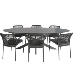 Bardani Varesse 240 x 108 cm Barista 6 tuinset antraciet