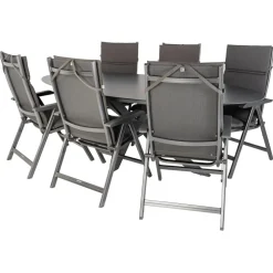 Bardani Varesse 240 x 108 cm Basic Plus 6 tuinset  antraciet