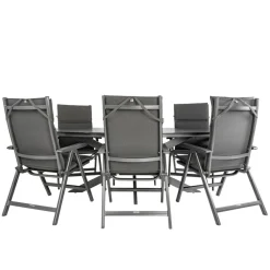 Bardani Varesse 240 x 108 cm Basic Plus 6 tuinset  antraciet