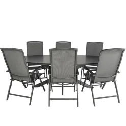 Bardani Varesse 240 x 108 cm Capri 6 tuinset antraciet