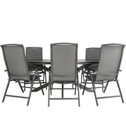 Bardani Varesse 240 x 108 cm Capri 6 tuinset antraciet