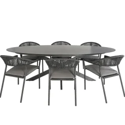 Bardani Varesse 240 x 108 cm Sienna 6 tuinset antraciet