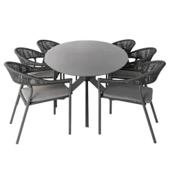 Bardani Varesse 240 x 108 cm Sienna 6 tuinset antraciet