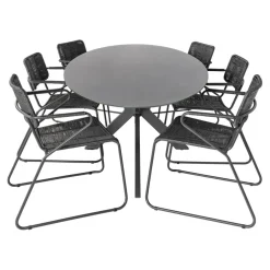 Bardani Varesse 240 x 108 cm Swing 6 tuinset antraciet