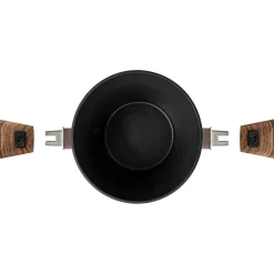 Bardani Wajan Deluxe kookpan met deksel en afneembare grepen ø 20 cm