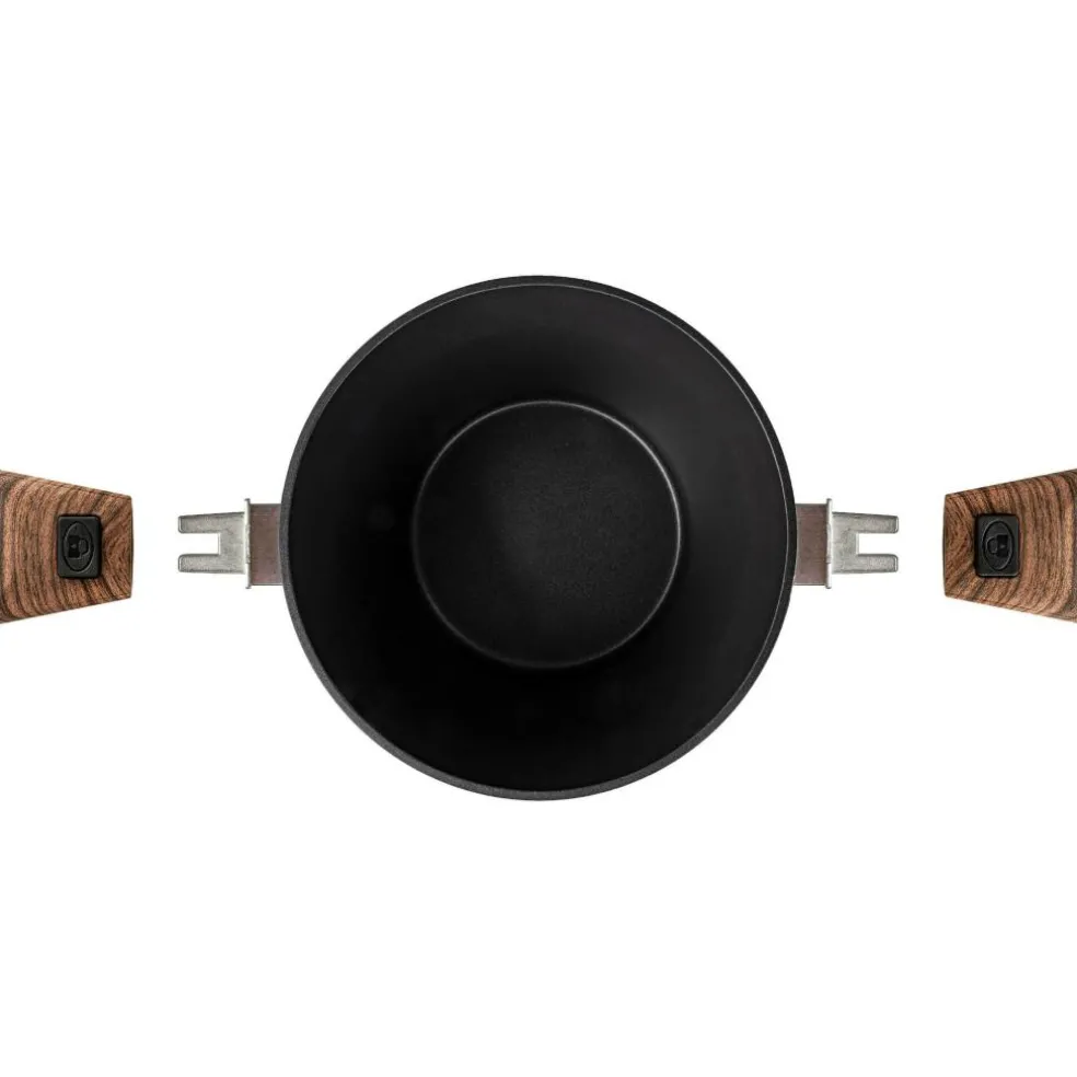 Bardani Wajan Deluxe kookpan met deksel en afneembare grepen ø 20 cm