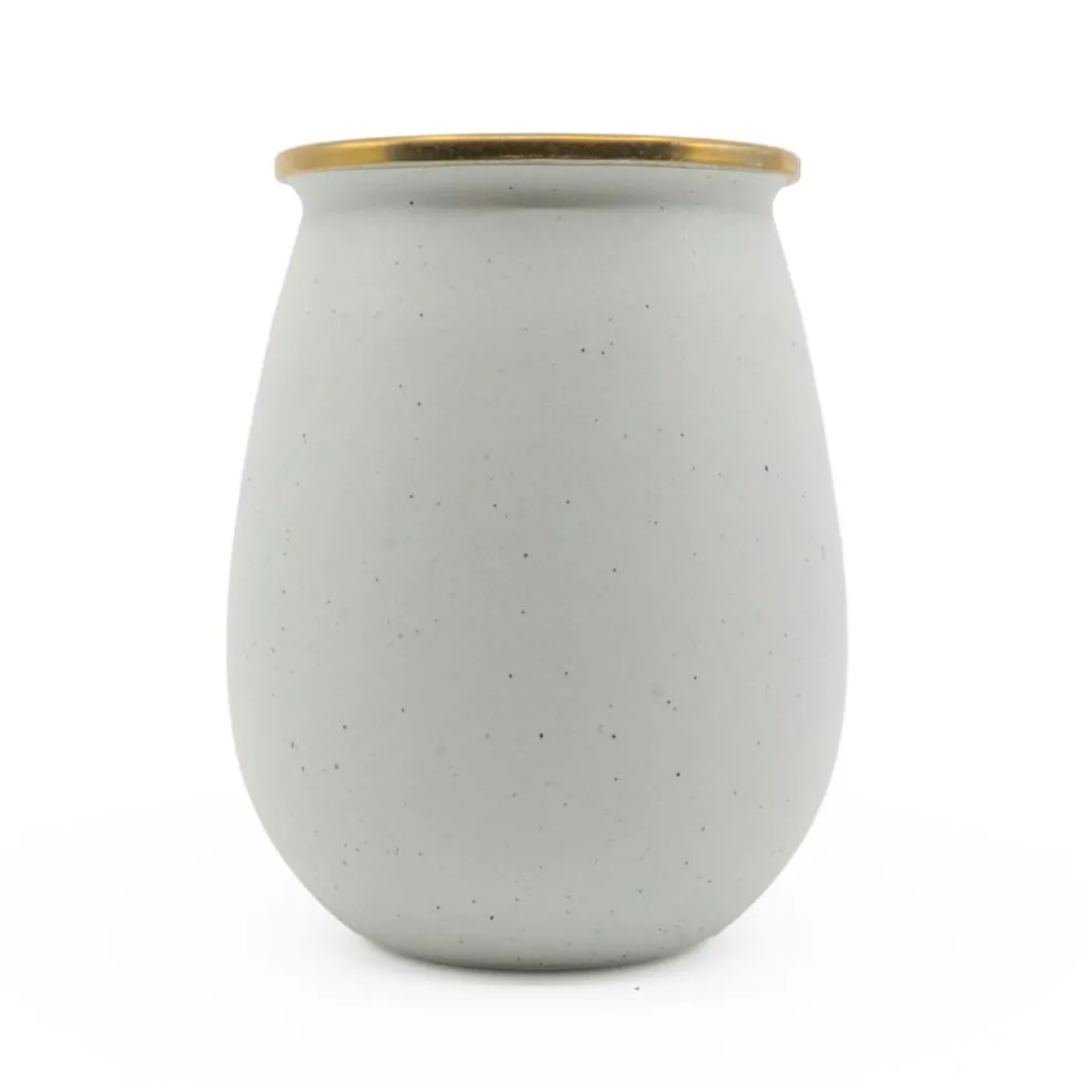 Barebones Emaille beker egg shell 2-pack