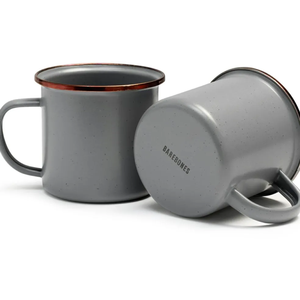 Barebones Emaille mok 473 ml grey 2-pack