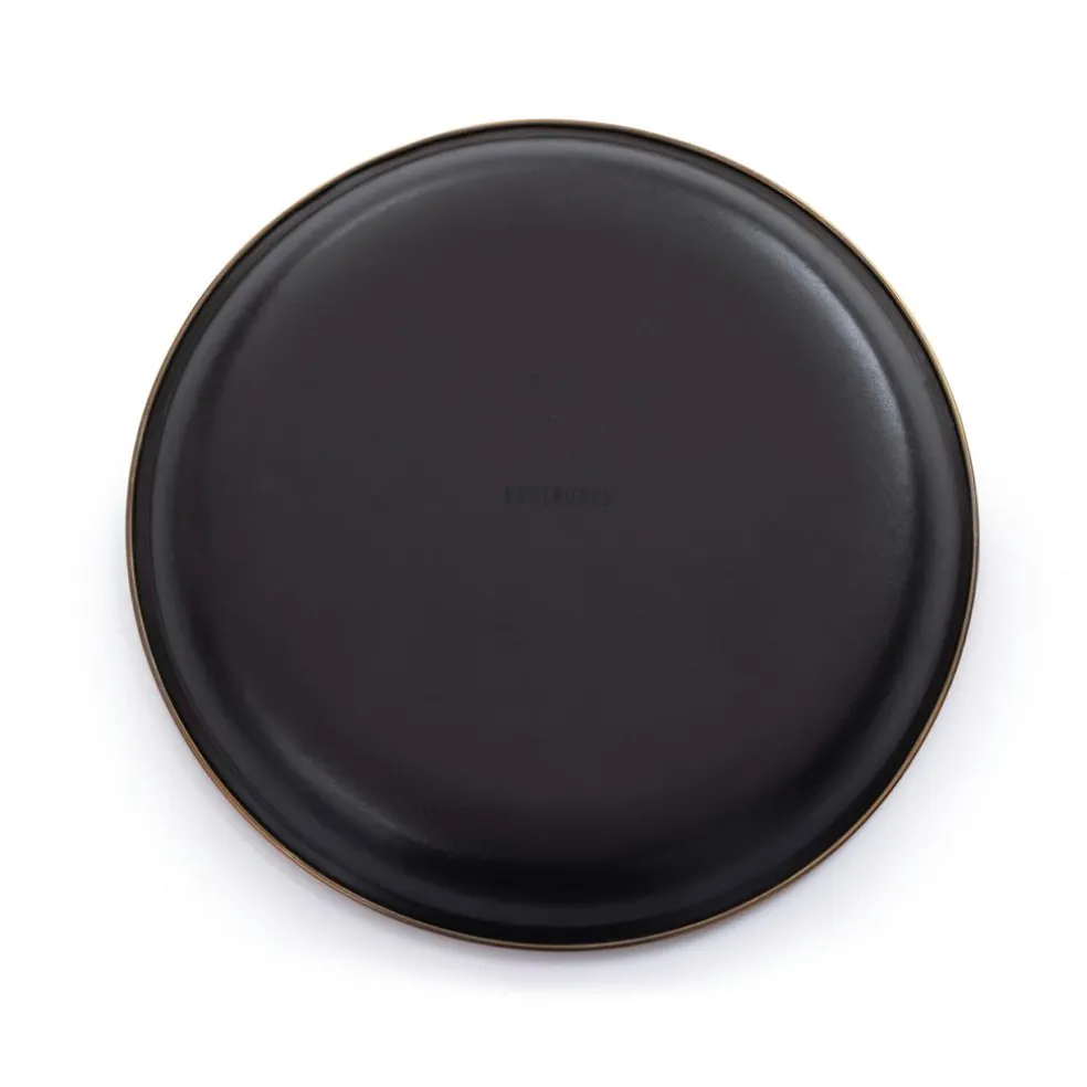 Barebones Emaille plat bord ø 210 mm charcoal 2-pack