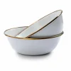 Barebones Emaille schaal eggshell 2-pack