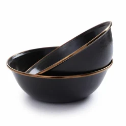 Barebones Emaille schaal charcoal 2-pack