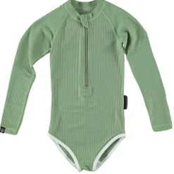 Beach & Bandits  Basil Ribbed UPF50+ badpak junior