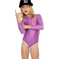 Beach & Bandits  Orchid Ribbed badpak junior purple