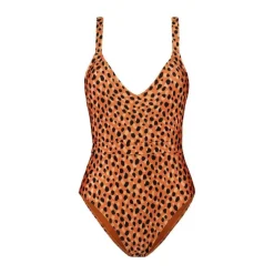 Beachlife Leopard Spots V-hals badpak dames