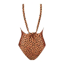 Beachlife Leopard Spots V-hals badpak dames