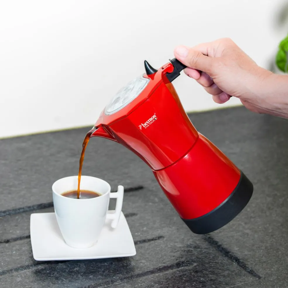 Bestron AES480 elektrische percolator rood