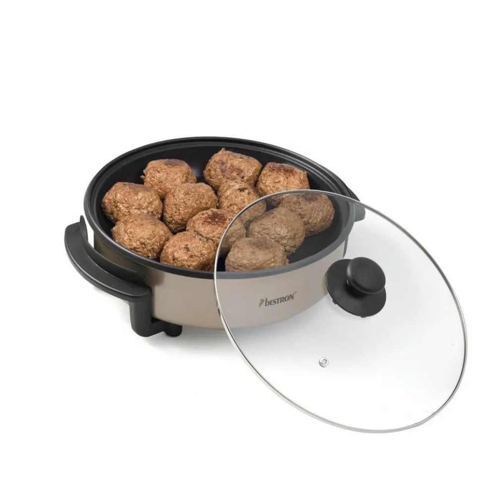 Bestron AHP1200SAT Multifunctionele hapjespan satin