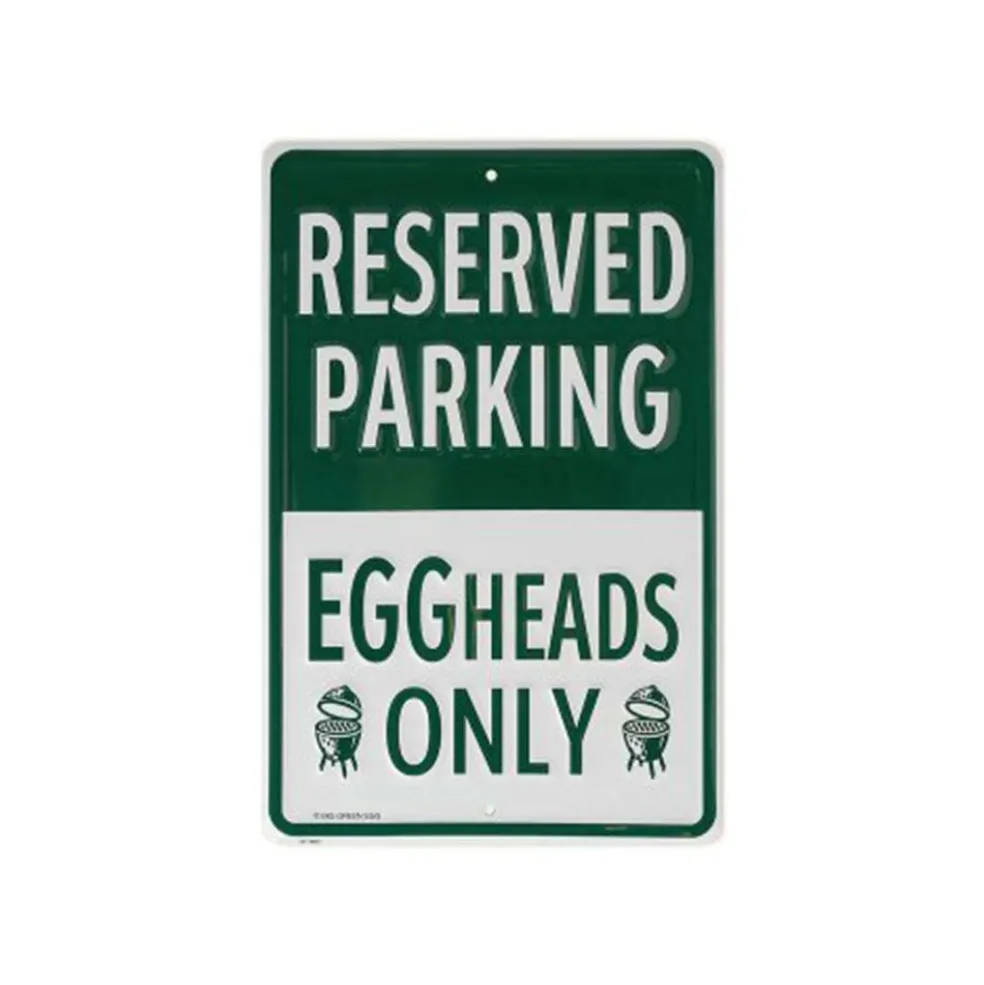 Big Green Egg Eggheads Only Parking Sign decoratie