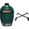 Big Green Egg  Large houtskoolbarbecue met table nest