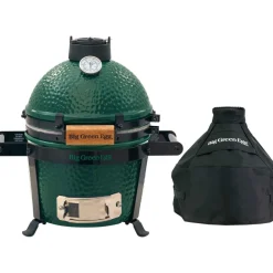 Big Green Egg  Mini houtskoolbarbecue met carrier en hoes