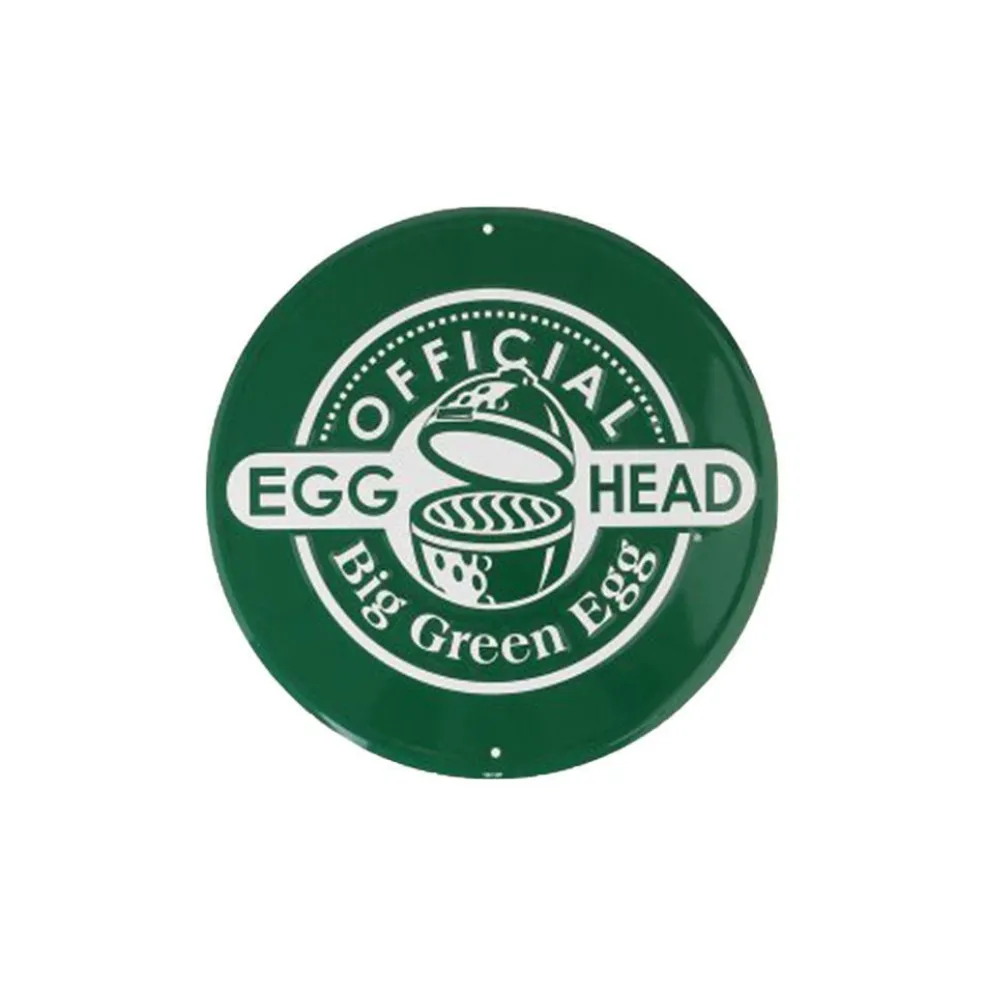 Big Green Egg Round Sign Official Egghead decoratie