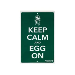 Big Green Egg  Sign Keep Calm and Egg On decoratie