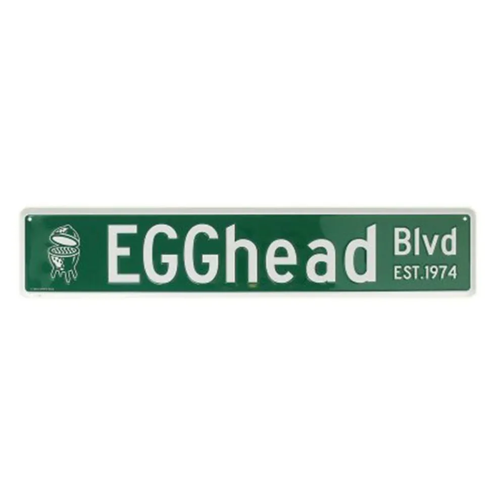 Big Green Egg Street Sign Egghead BLVD decoratie